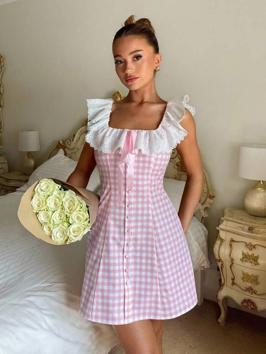 różowa mini sukienka