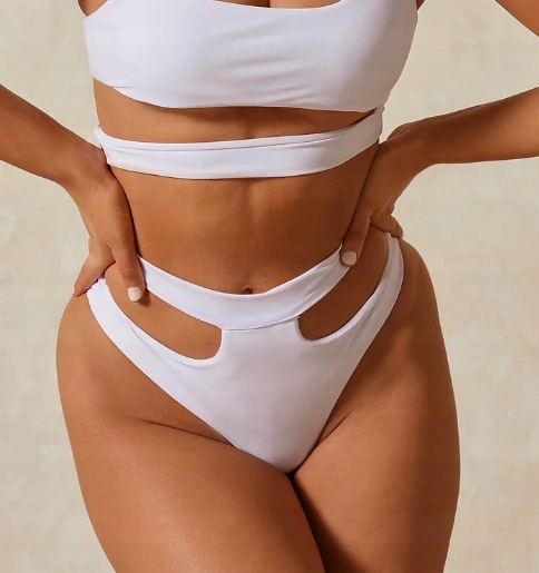 BIAŁY DÓŁ OD BIKINI 