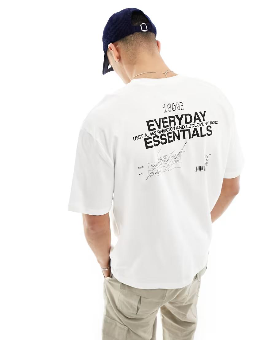 BIAŁY T-SHIRT PRINT