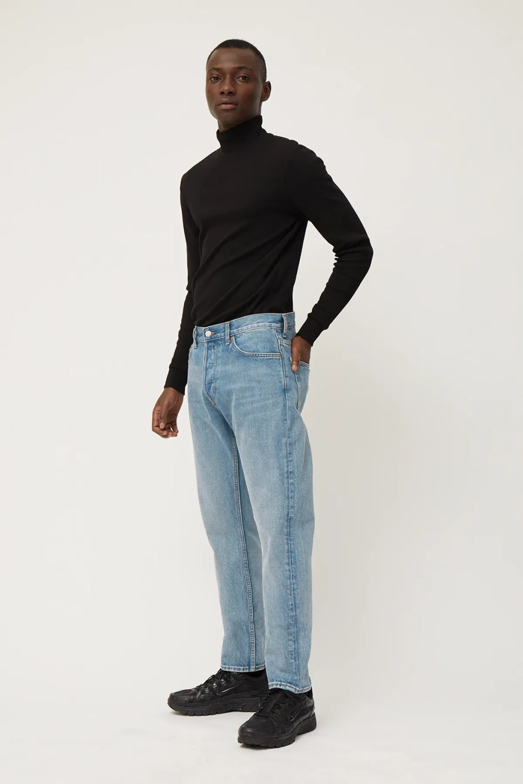 NIEBIESKIE SPODNIE JEANS GUZIKI