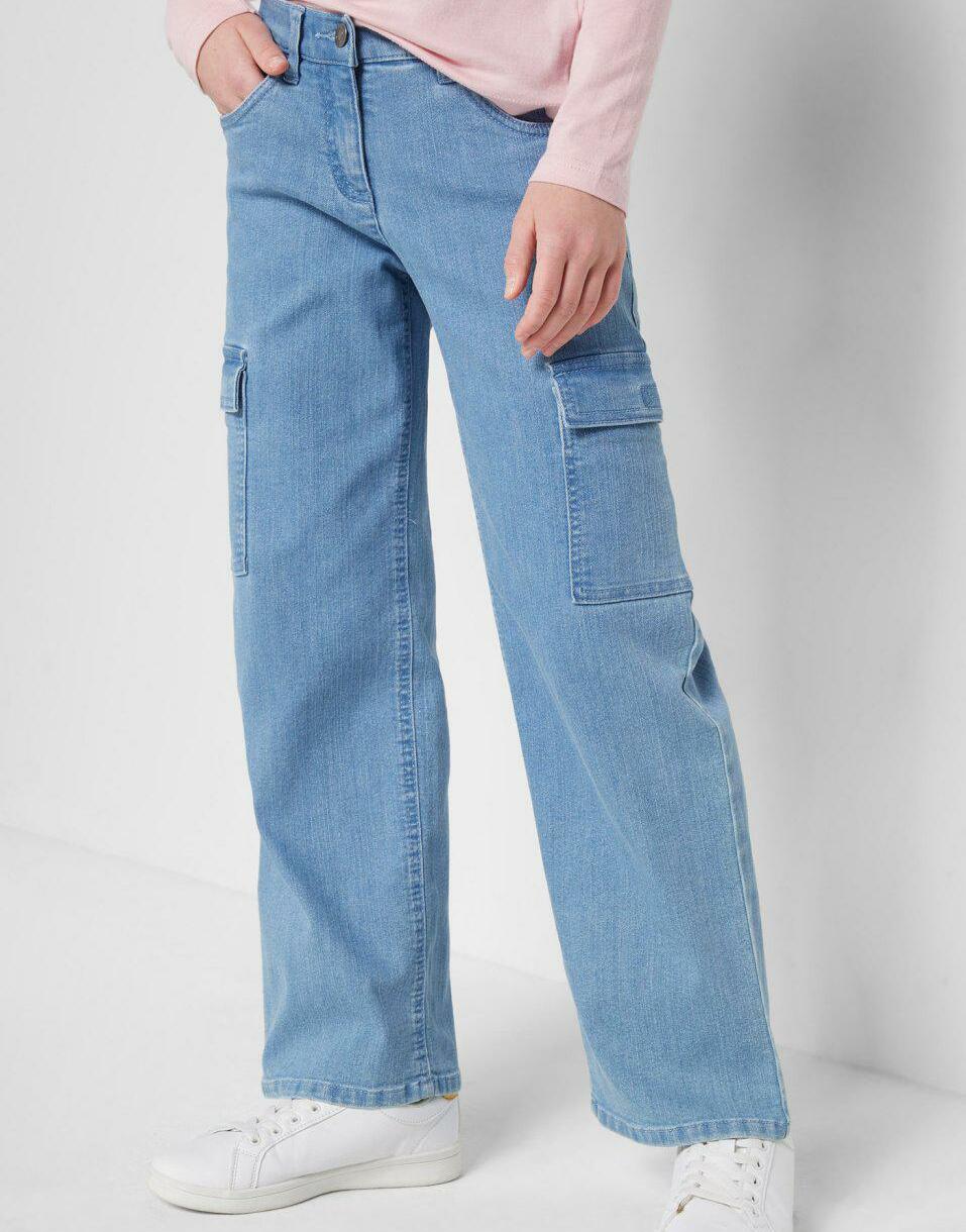 NIEBIESKIE SPODNIE JEANS KIESZENIE