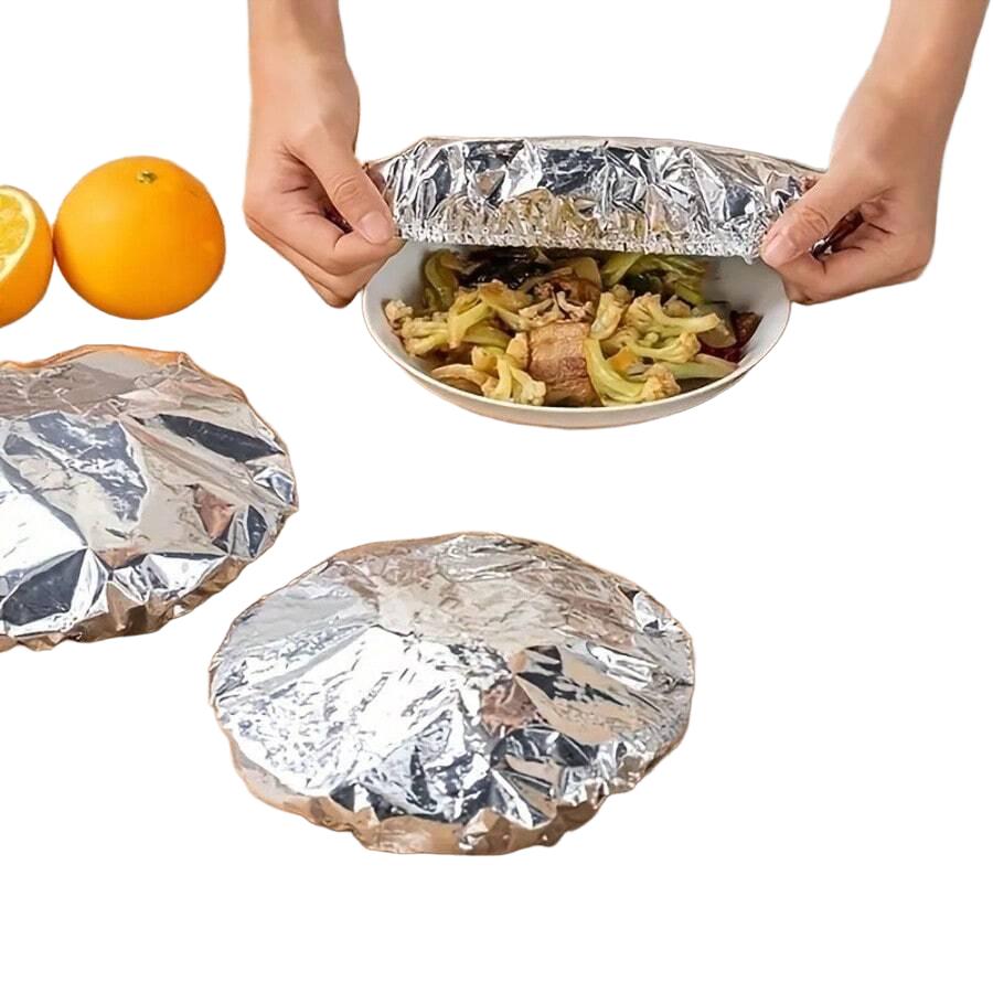 FOLIA ALUMINIOWA SPOŻYWCZA WORECZKI 100-PACK