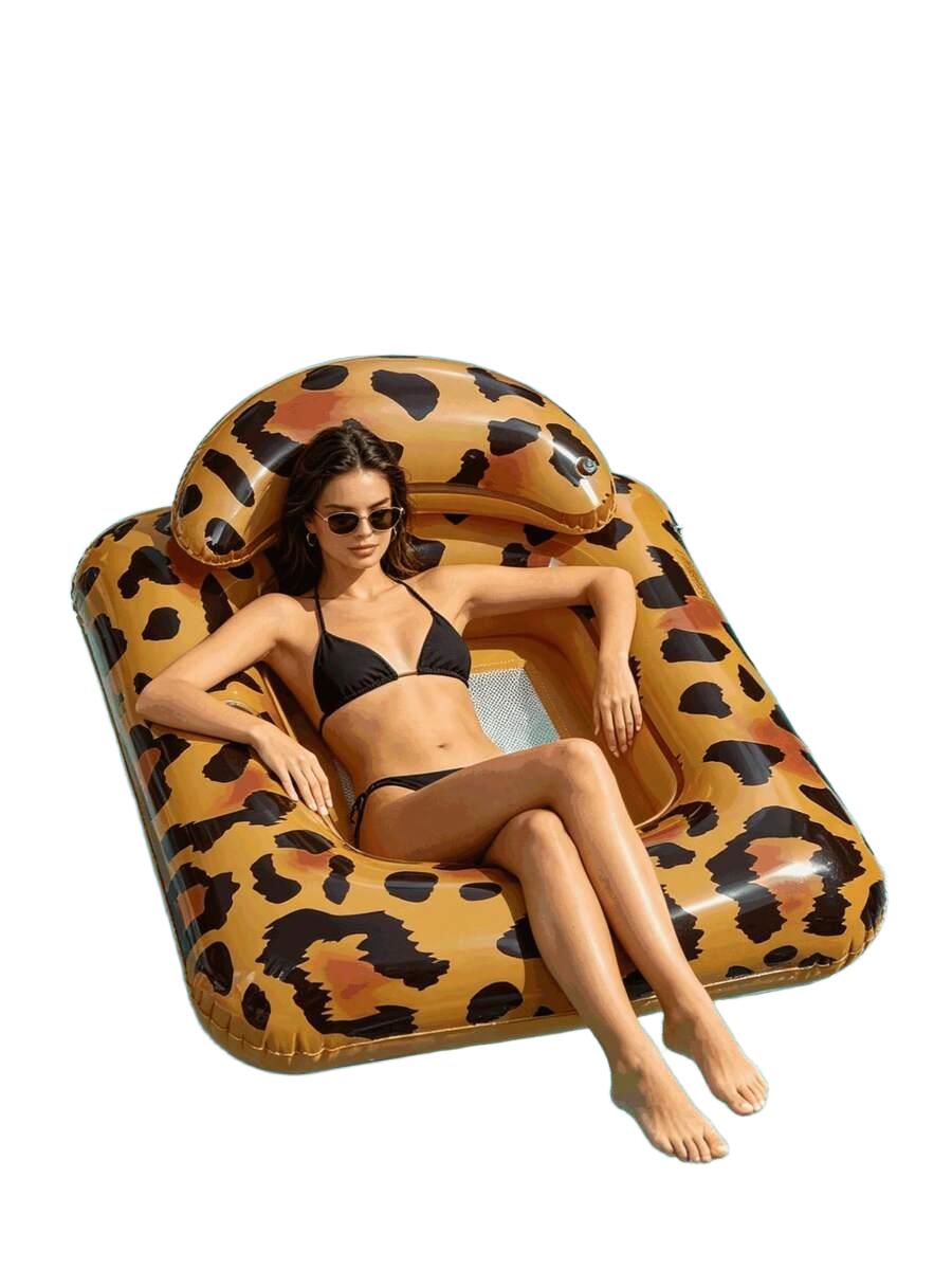 dmuchany materac animal print