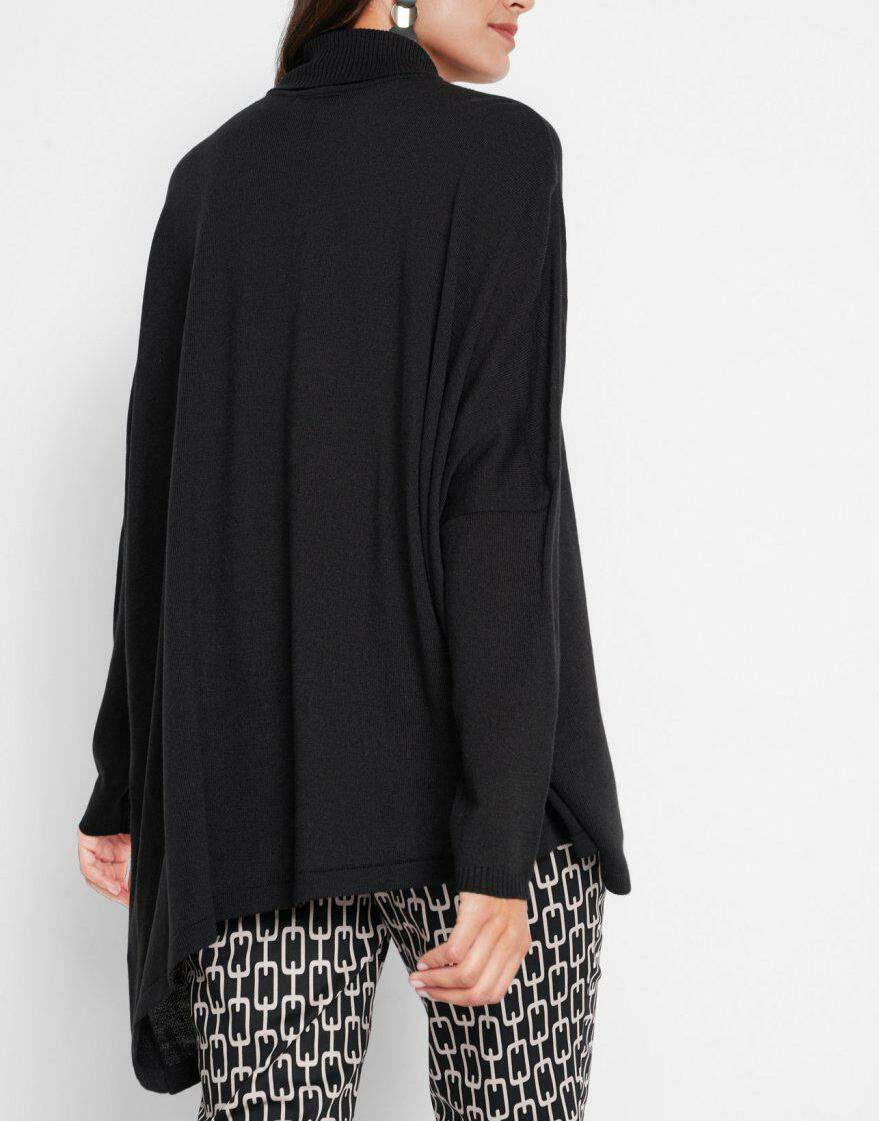 LUŻNY SWETER PONCHO