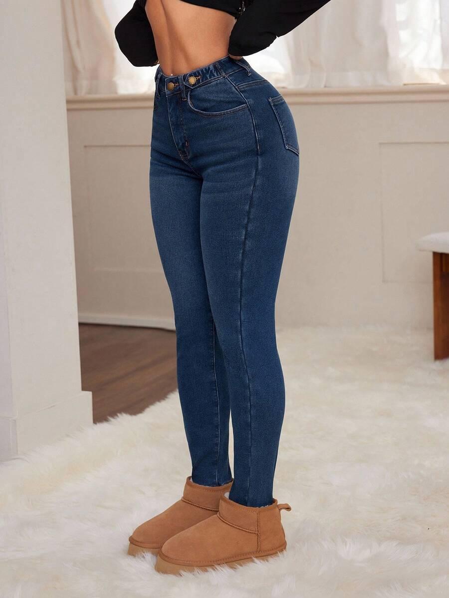 NIEBIESKIE SPODNIE JEANS 