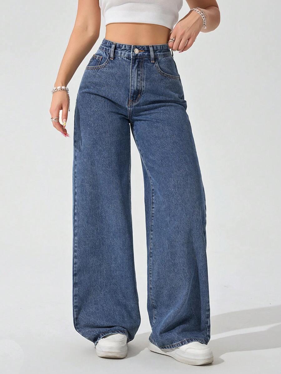 NIEBIESKIE SPODNIE JEANS 