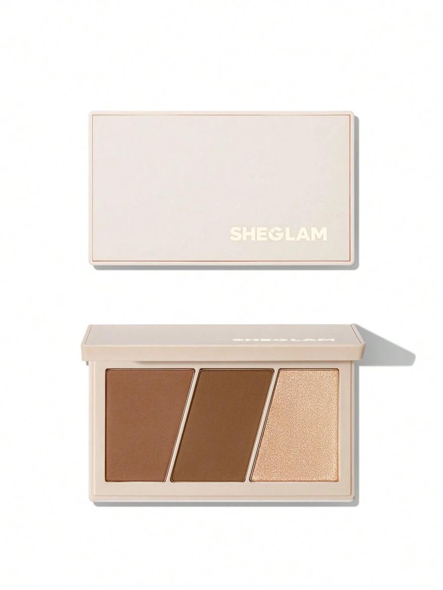paleta do konturowania bronzer rozświetlacz camel