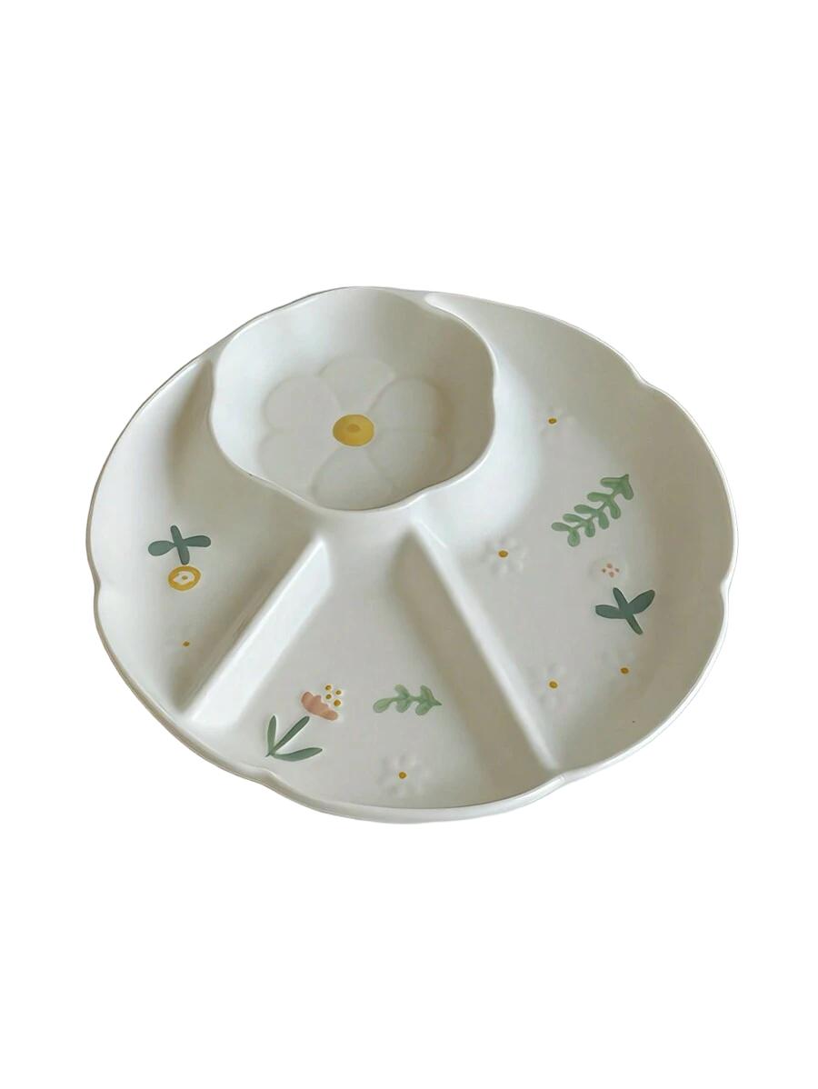 biały ceramiczny talerz 