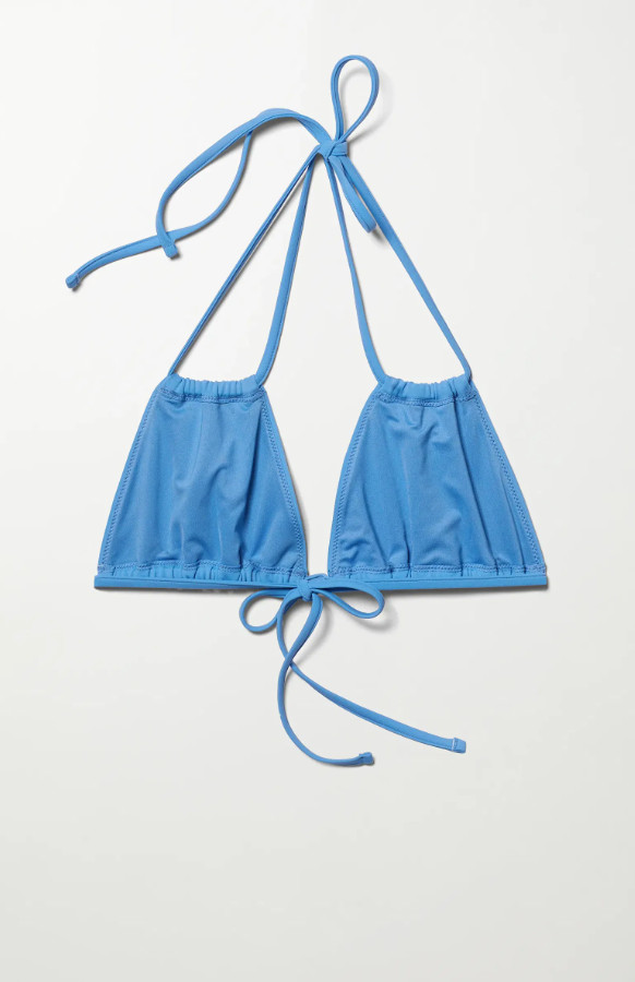 NIEBIESKA GÓRA OD BIKINI WIĄZANIE