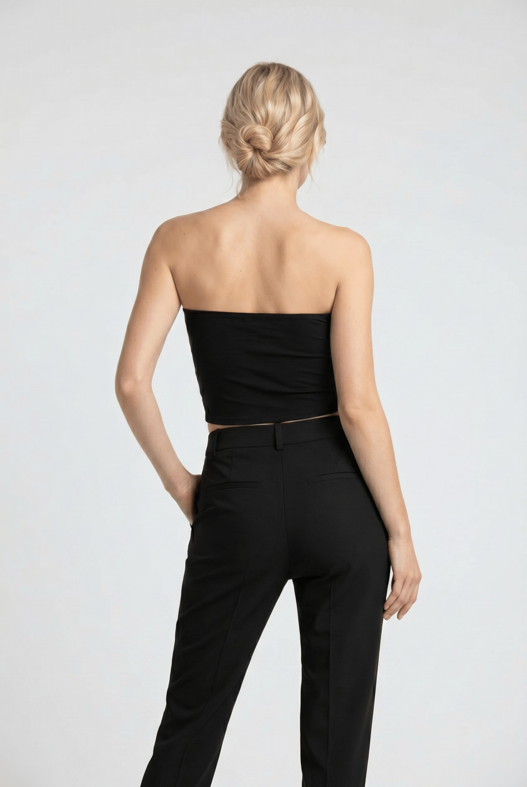 crop top siateczka wstawki