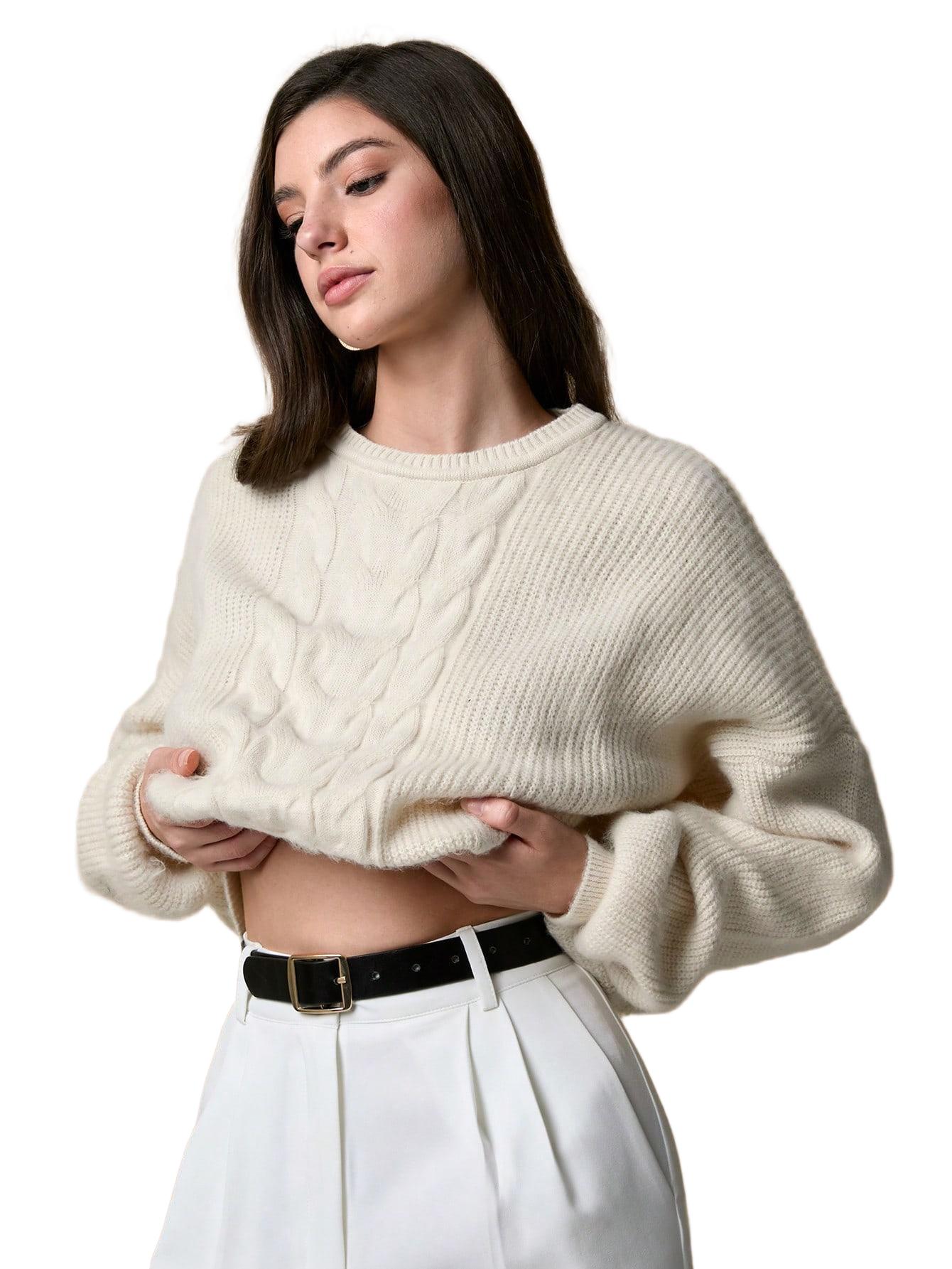 KRÓTKI SWETER DAMSKI