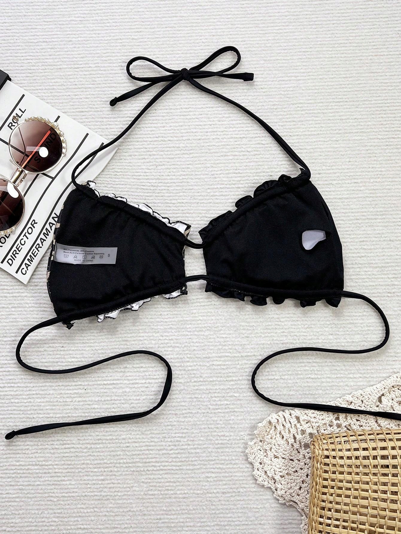 góra od bikini animal print