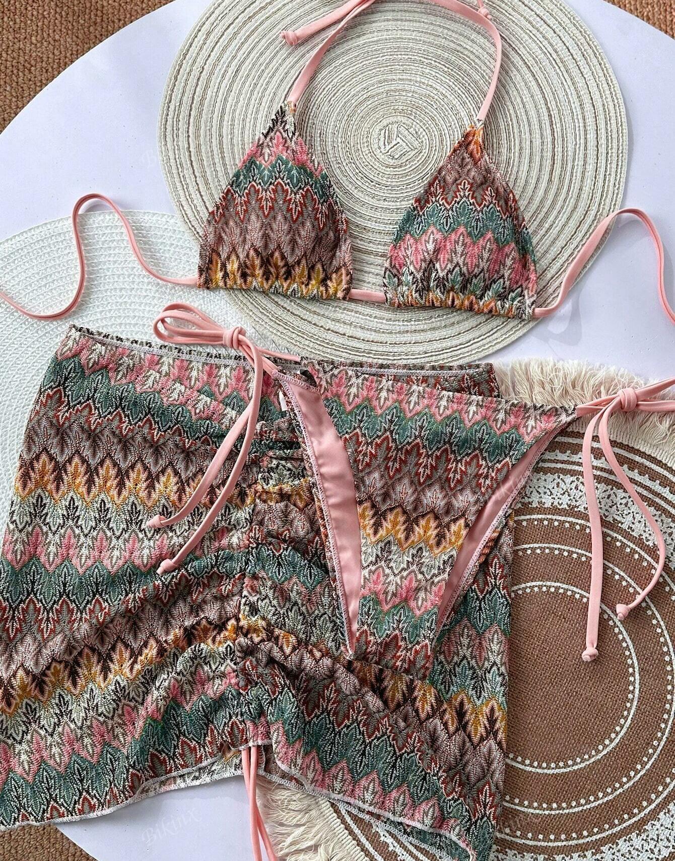 góra od bikini spódnica komplet