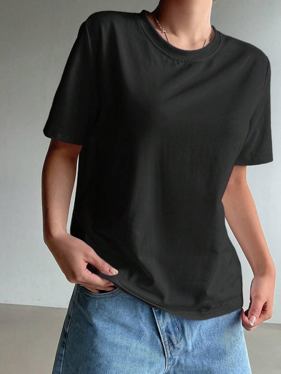 CZARNY T-SHIRT BASIC