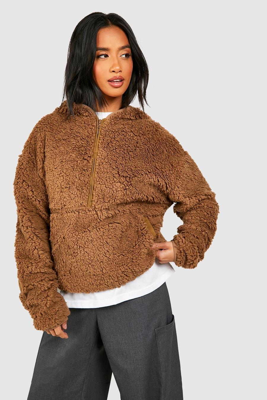 BLUZA Z KAPTUREM Z ZAMKIEM 1/2