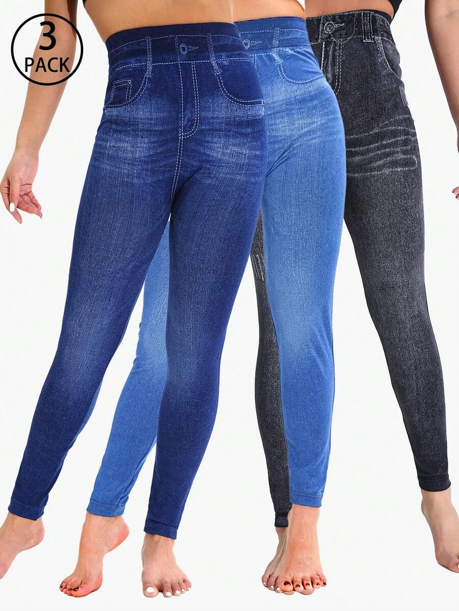 LEGGINSY WYSOKI STAN 3-pack
