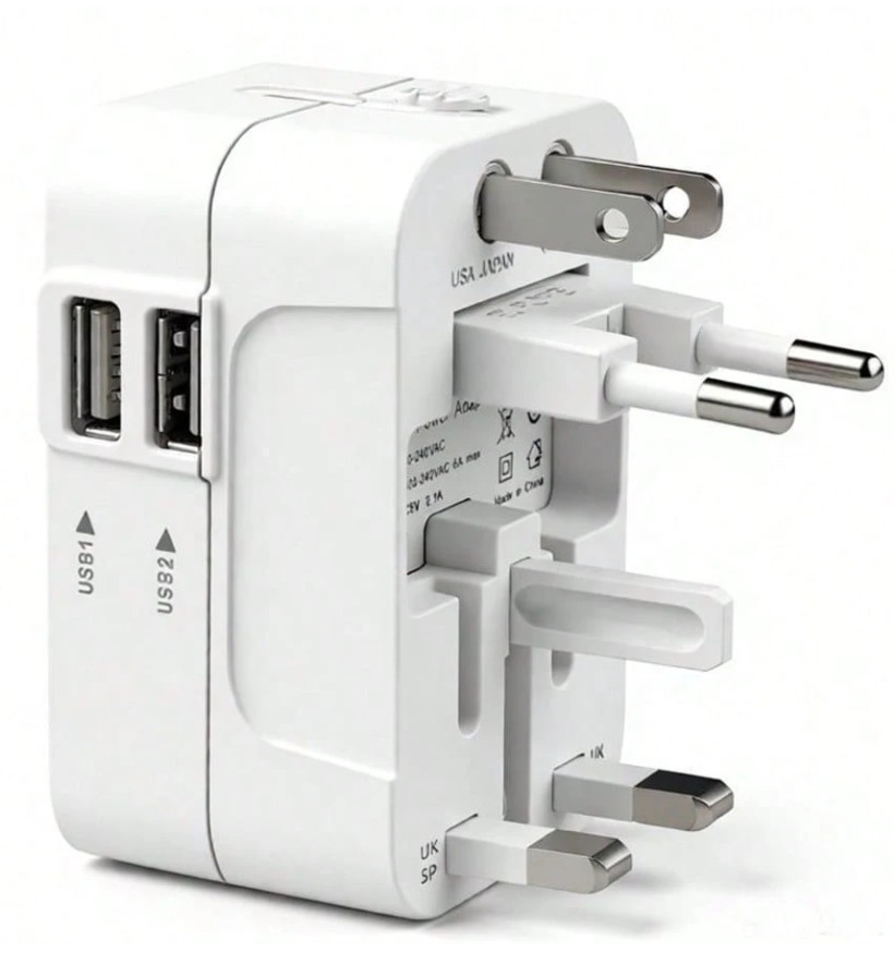 ADAPTER SIECIOWY PODRÓŻNY WTYCZKA