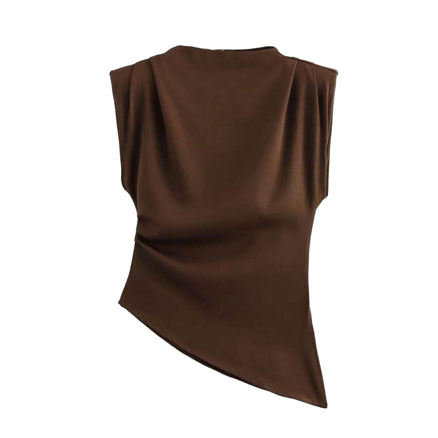 ELEGANCKA BLUZKA Z KRÓTKIM RĘKAWEM
