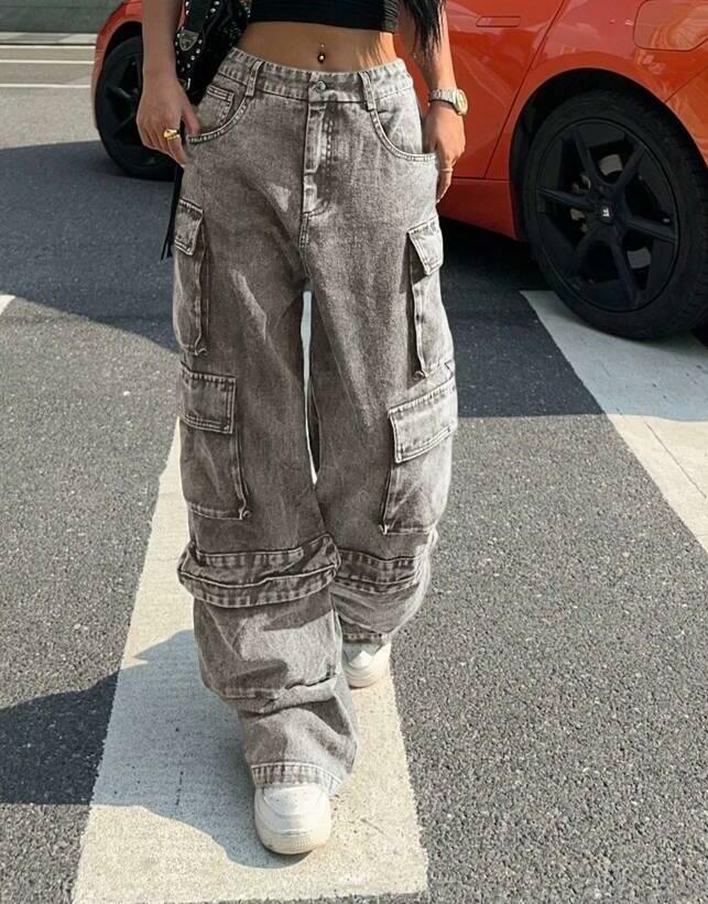 SPODNIE JEANS KIESZENIE