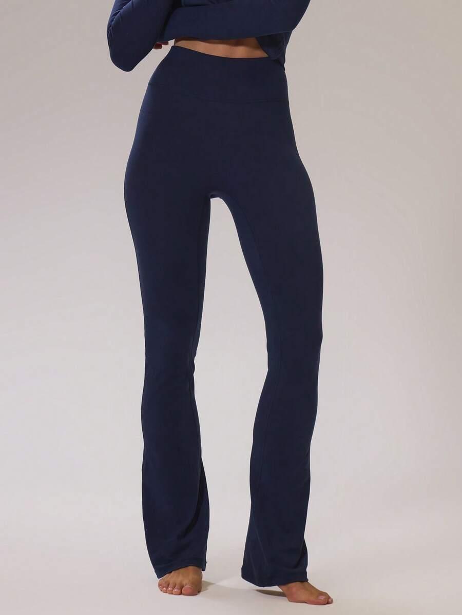 GRANATOWE LEGGINSY WYSOKI STAN