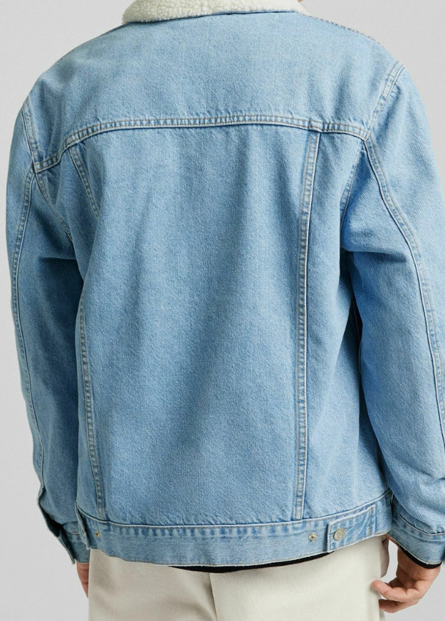 ocieplana kurtka imitacja jeans