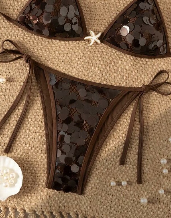 brązowy dół od bikini