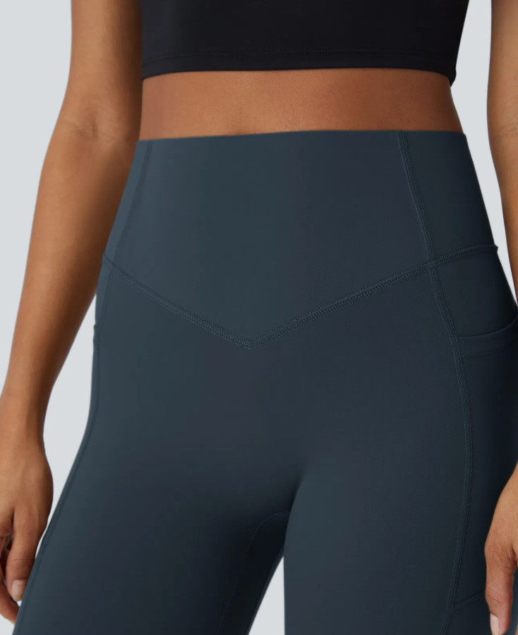 granatowe legginsy sportowe 