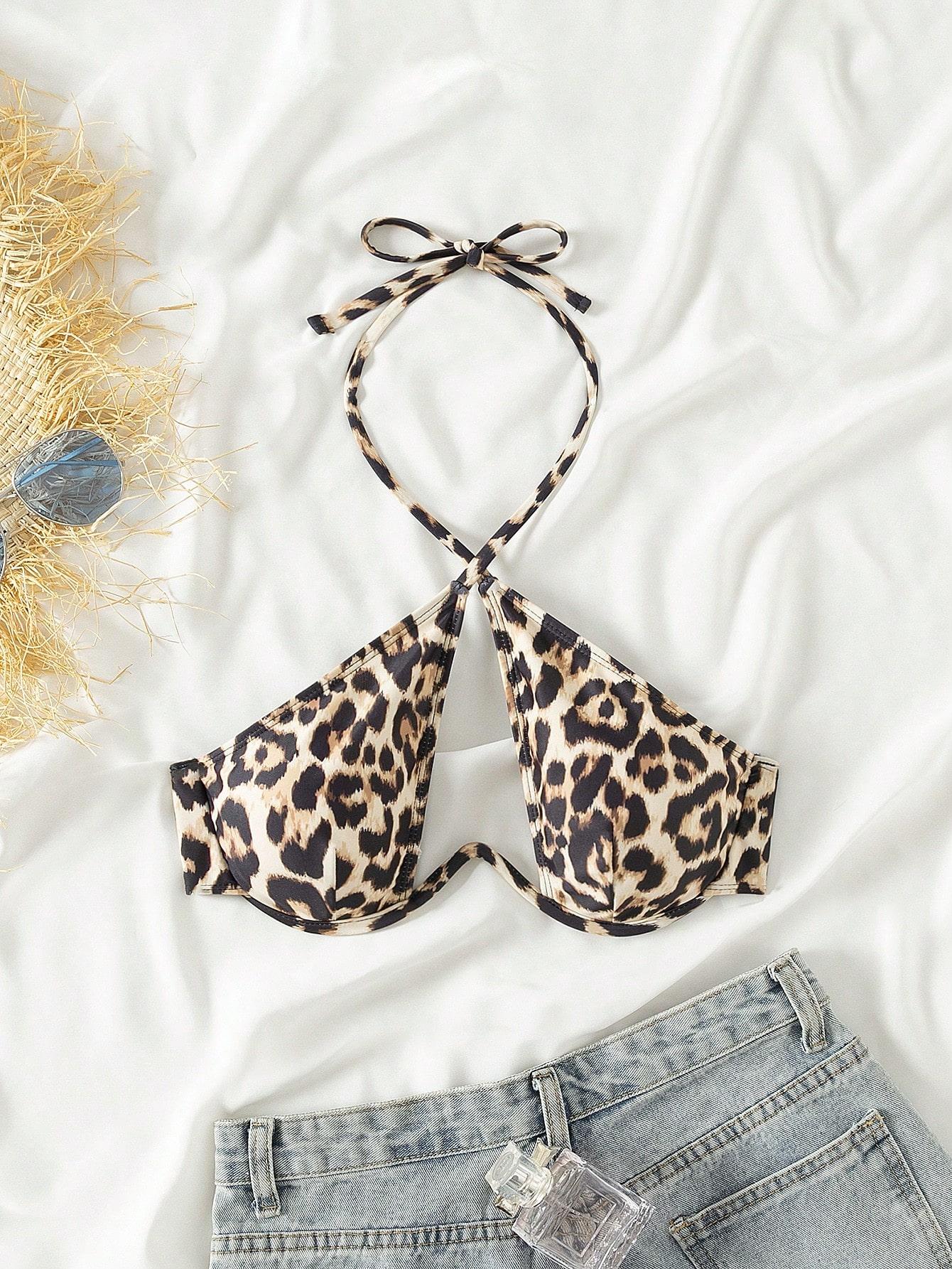 GÓRA OD STROJU KĄPIELOWEGO ANIMAL PRINT 
