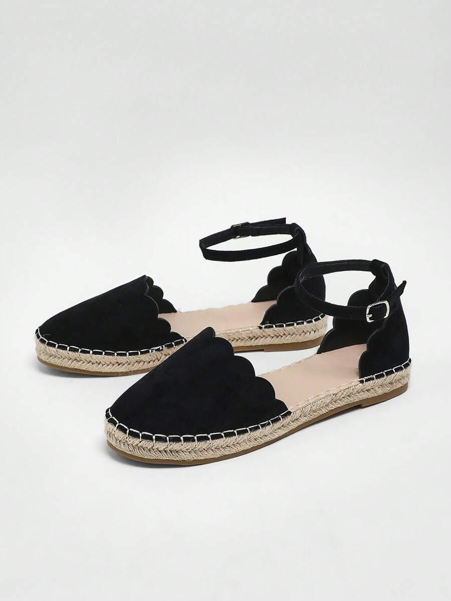 CZARNE ESPADRYLE PLATFORMA 
