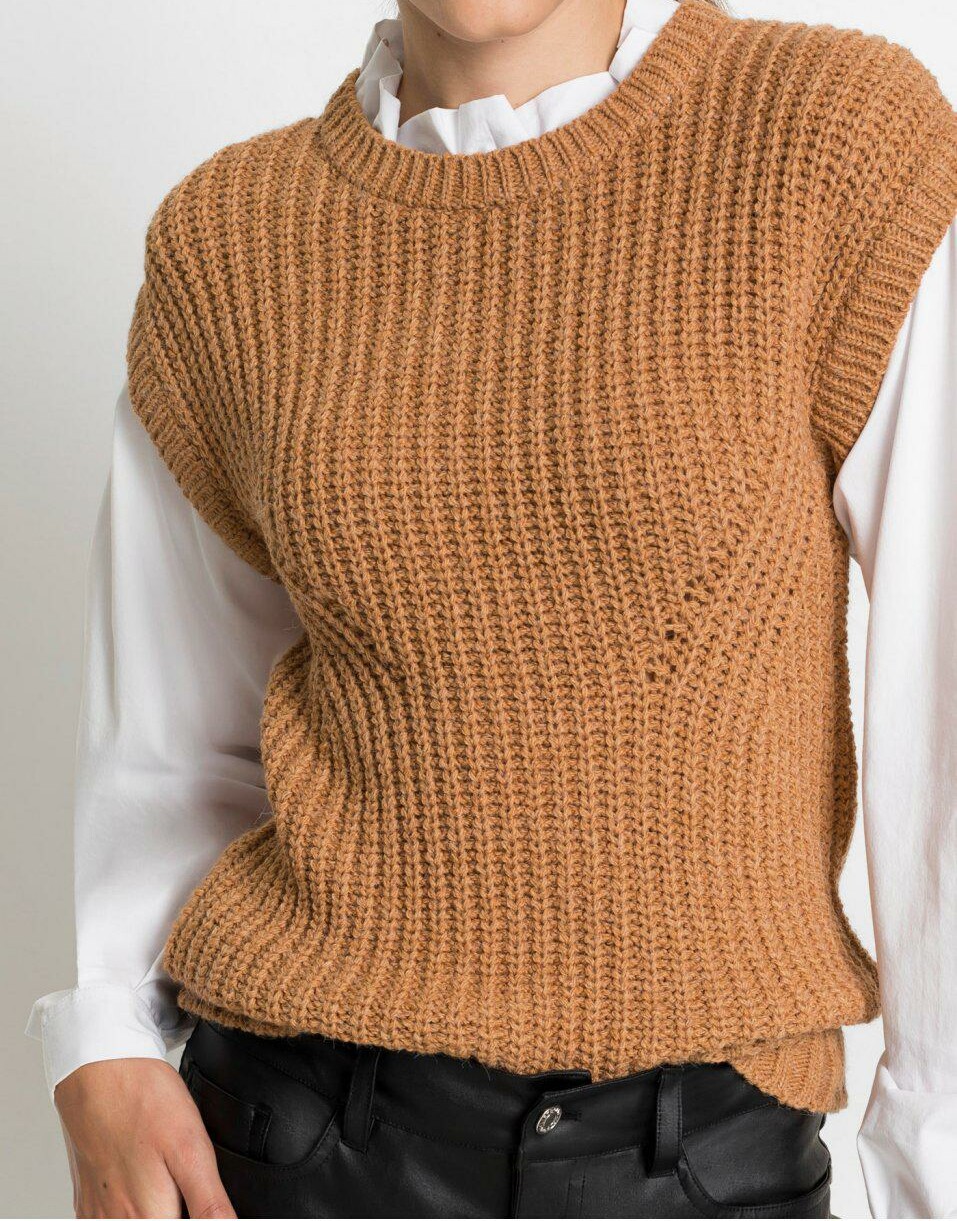 SWETER DAMSKI KOSZULOWA WSTAWKA 2W1
