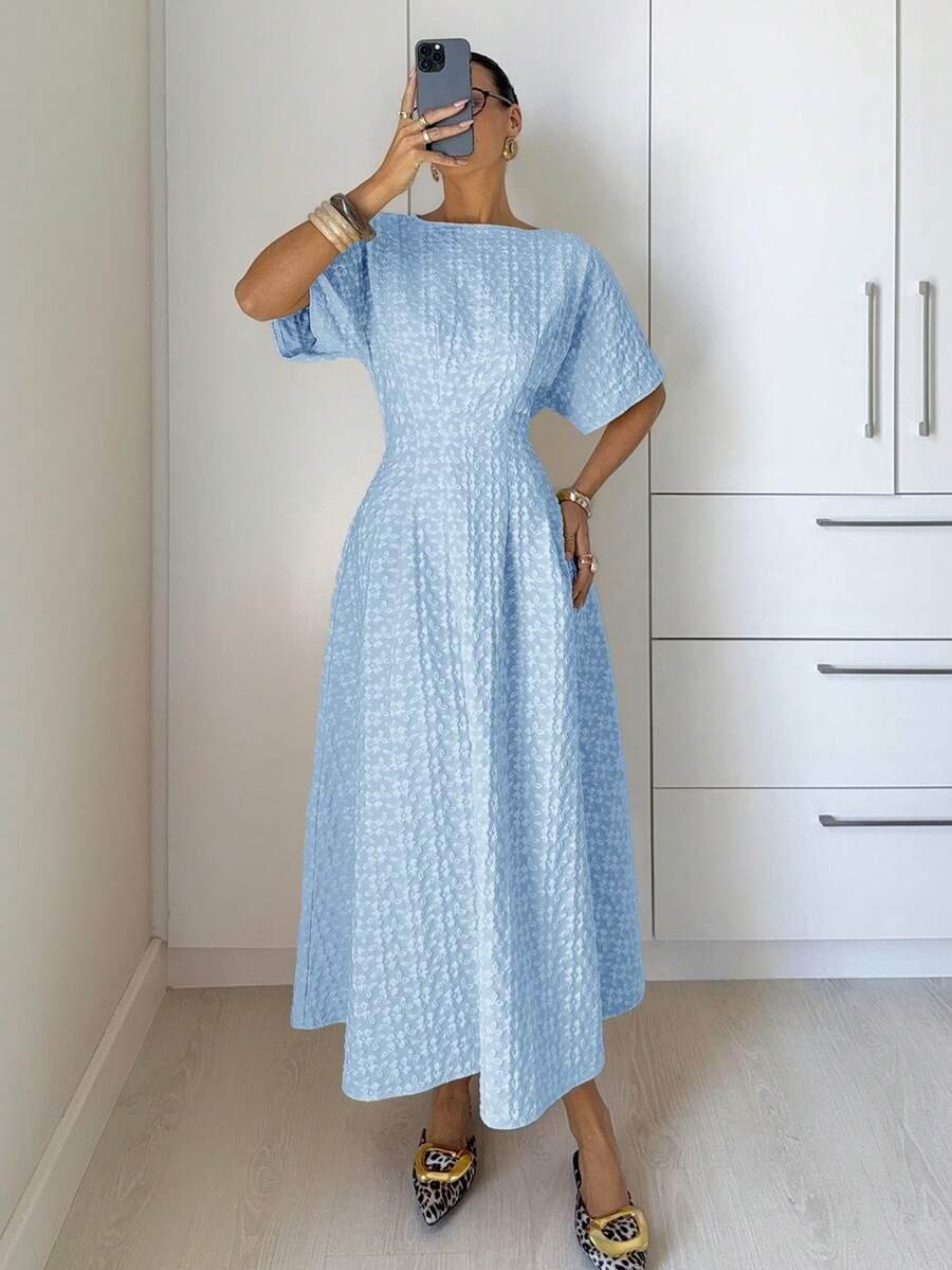 NIEBIESKA MAXI SUKIENKA