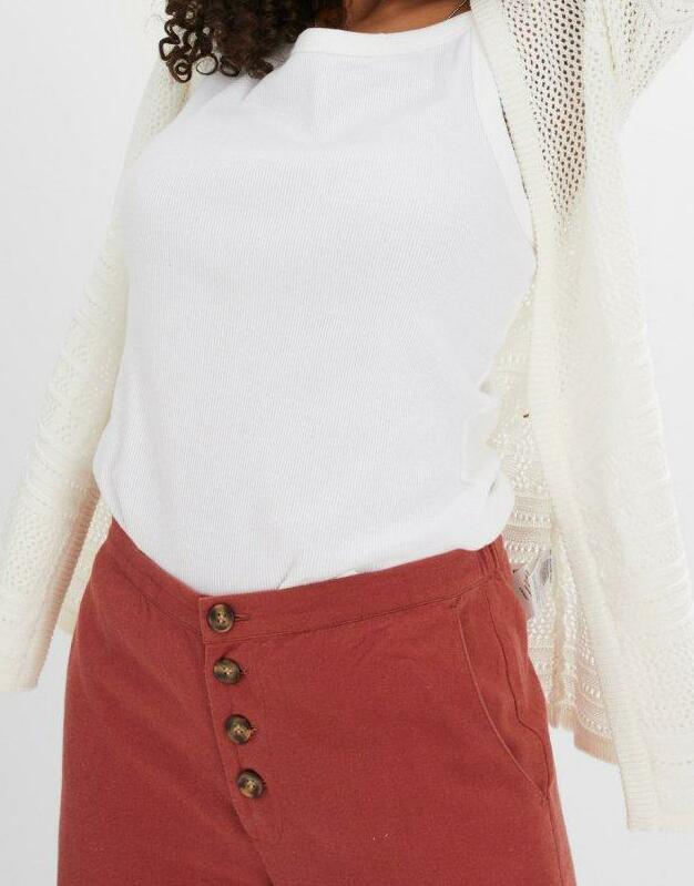 SWETER ROZPINANY AŻUROWY