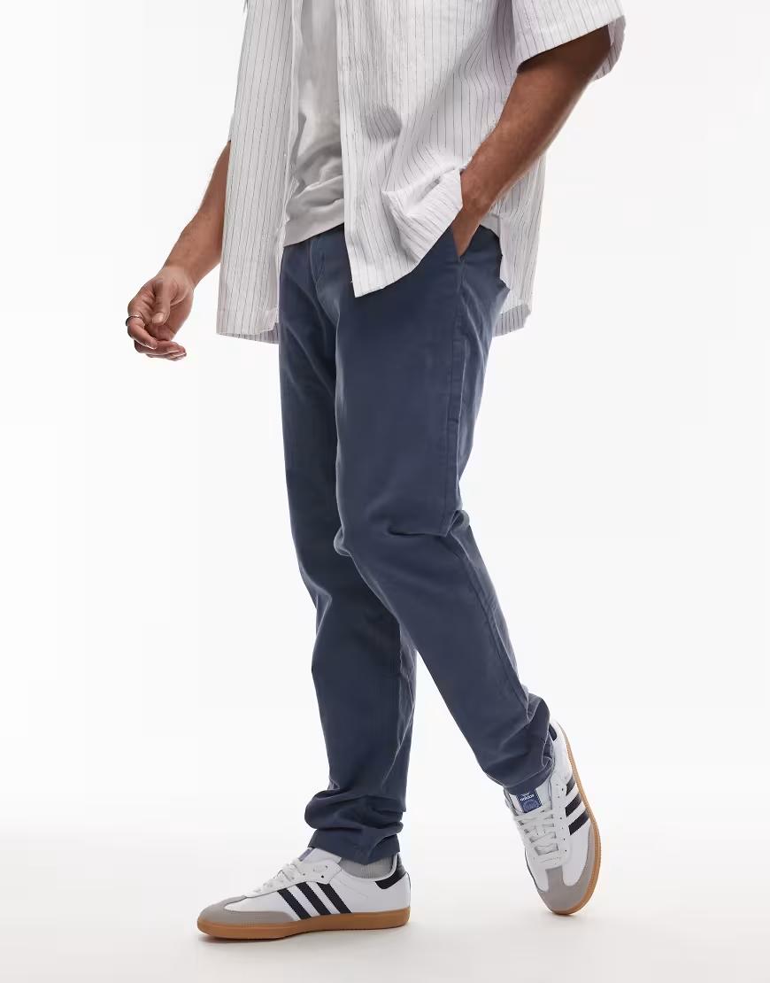 niebieskie spodnie casual