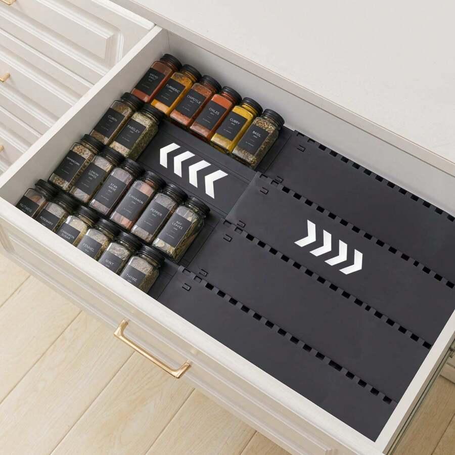 CZARNY ORGANIZER KUCHENNY 