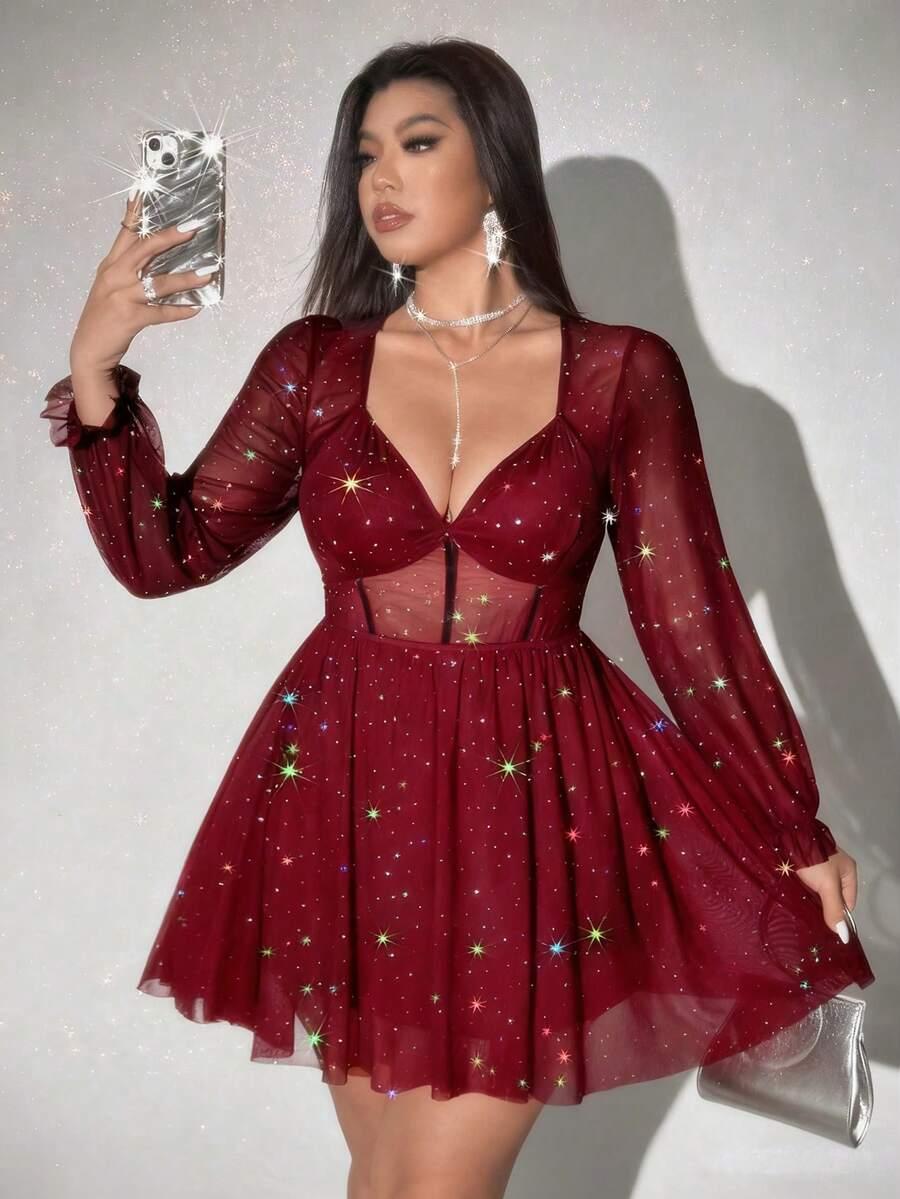 czerwona mini sukienka