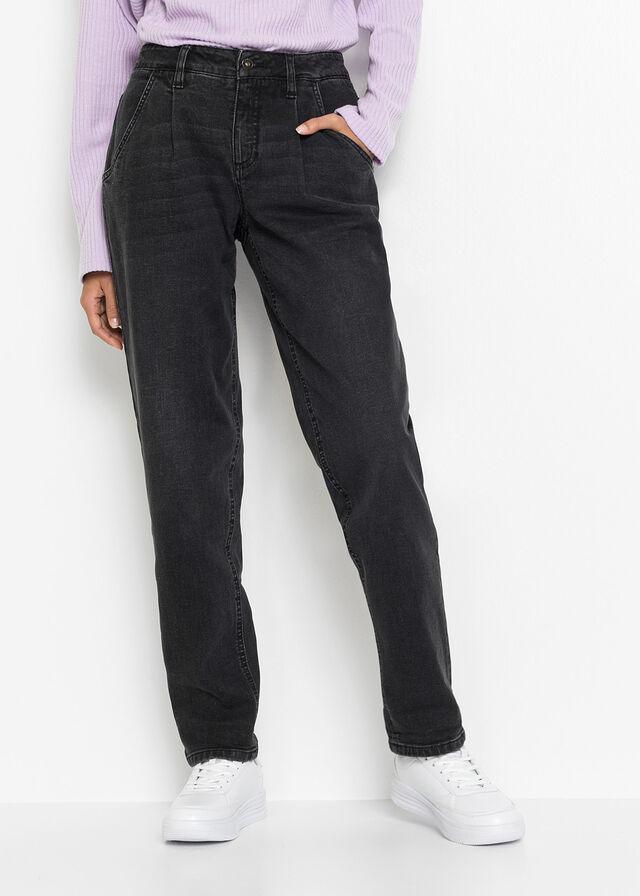 CZARNE SPODNIE JEANS 