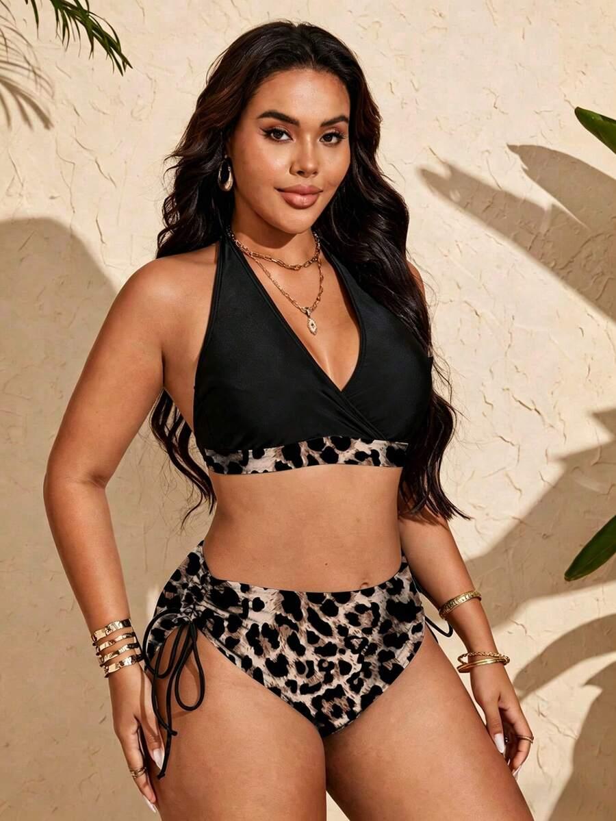 DWUCZĘŚCIOWY STRÓJ KĄPIELOWY ANIMAL PRINT