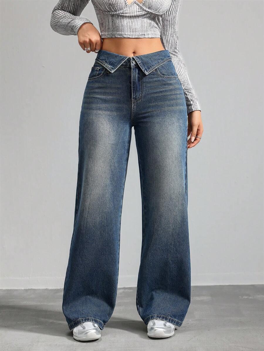 NIEBIESKIE SPODNIE JEANS
