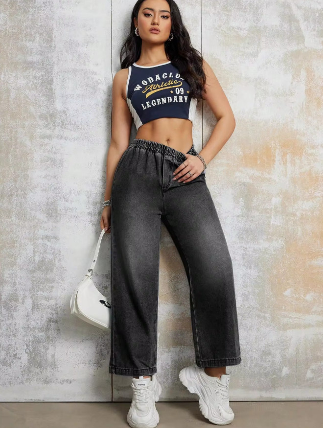 proste spodnie jeans