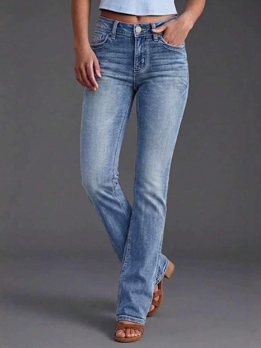 NIEBIESKIE SPODNIE JEANS