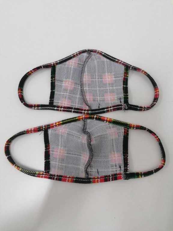 maseczka kratka 2-pack