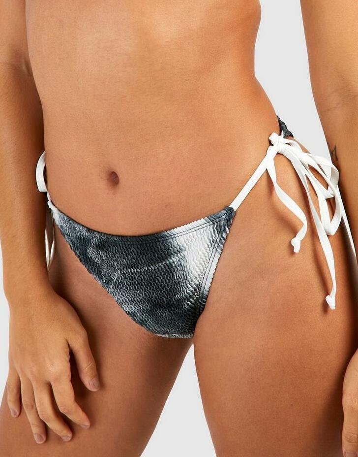 wiązany dół bikini struktura tie-dye