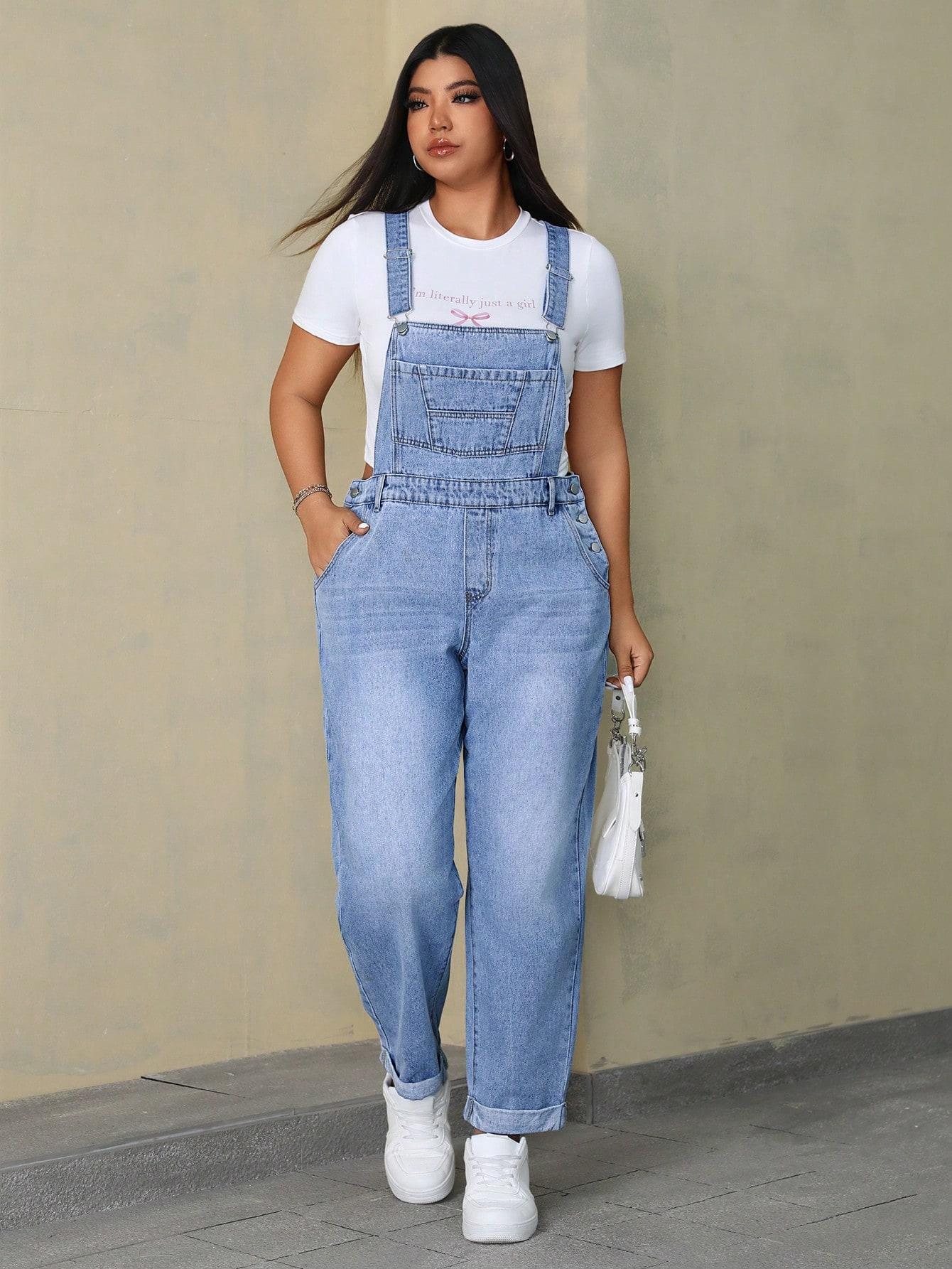 NIEBIESKI KOMBINEZON JEANS