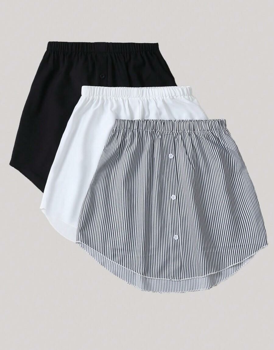 mini spódnica guziki 3 pack