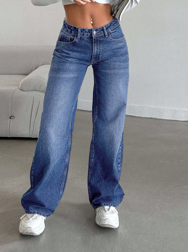 NIEBIESKIE SPODNIE JEANS