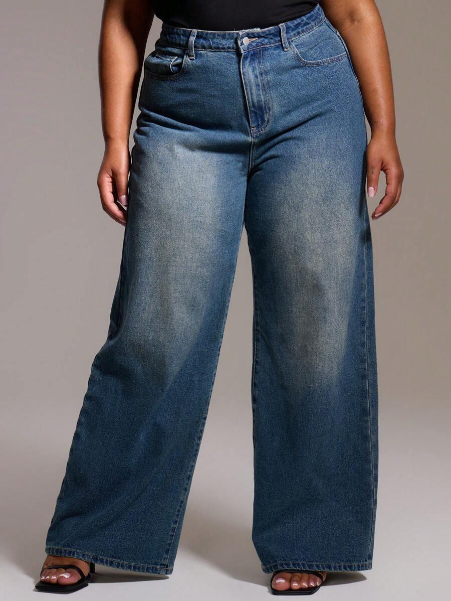 NIEBIESKIE SPODNIE JEANS