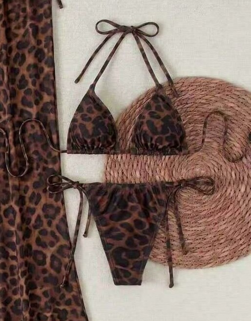 DWUCZĘŚCIOWY STRÓJ KĄPIELOWY ANIMAL PRINT