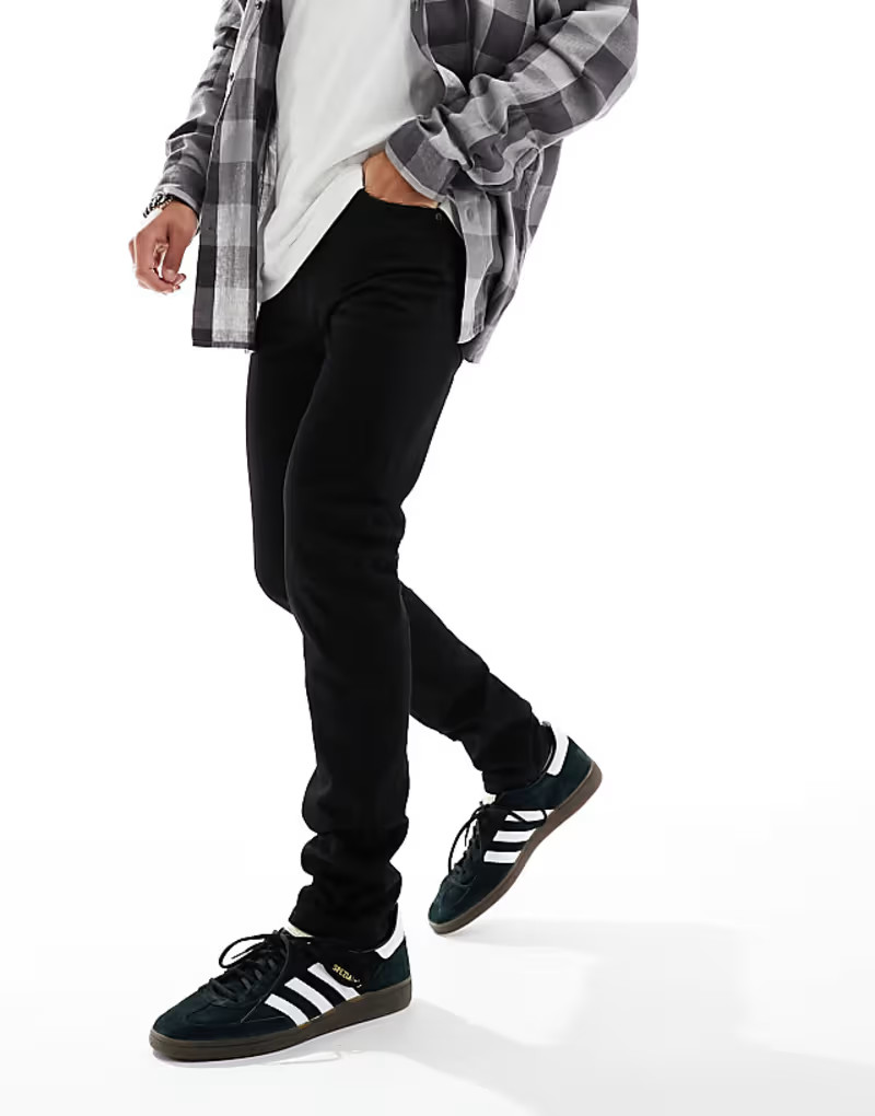 CZARNE SPODNIE JEANS