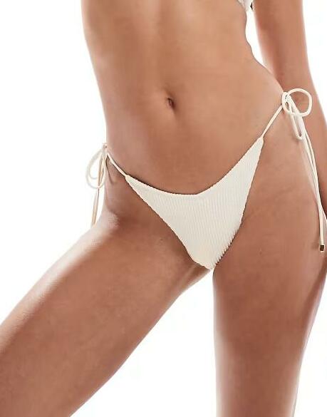 MARSZCZONY DÓŁ OD BIKINI Z WIĄZANIAMI PO BOKACH