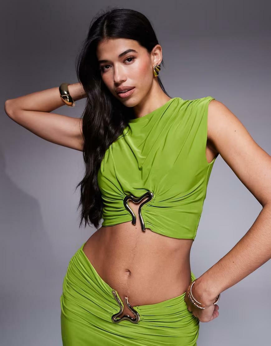 ZIELONY CROP TOP